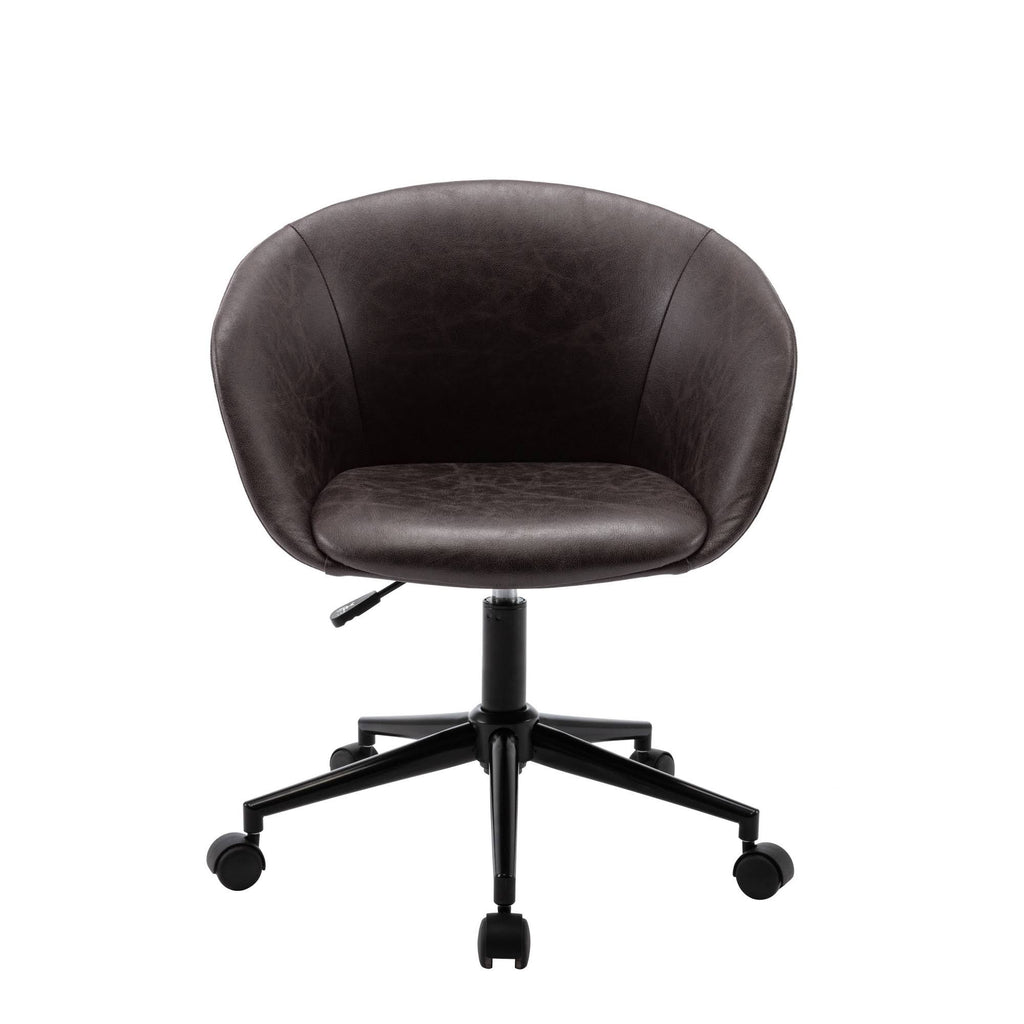 Modern Barrel Shaped Adjustable Swivel Office Chair - Black M194462
