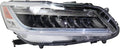 Headlight Assembly for Honda Accord 2017 Passenger Side LED T990