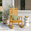 White Classic Porch Rocking Chair L11134