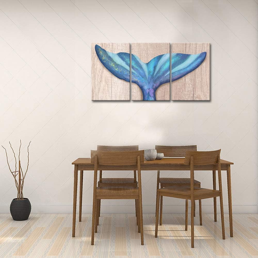 3 Piece Ocean Animal Canvas Wall Art Set W188707