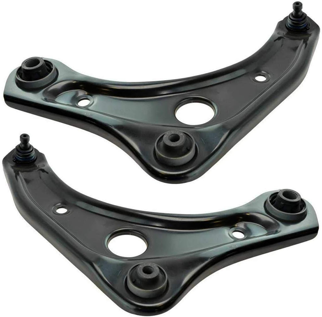 Pair of 2 Front Lower Suspension Control Arm and Ball Joint Assembly with Bushing S497