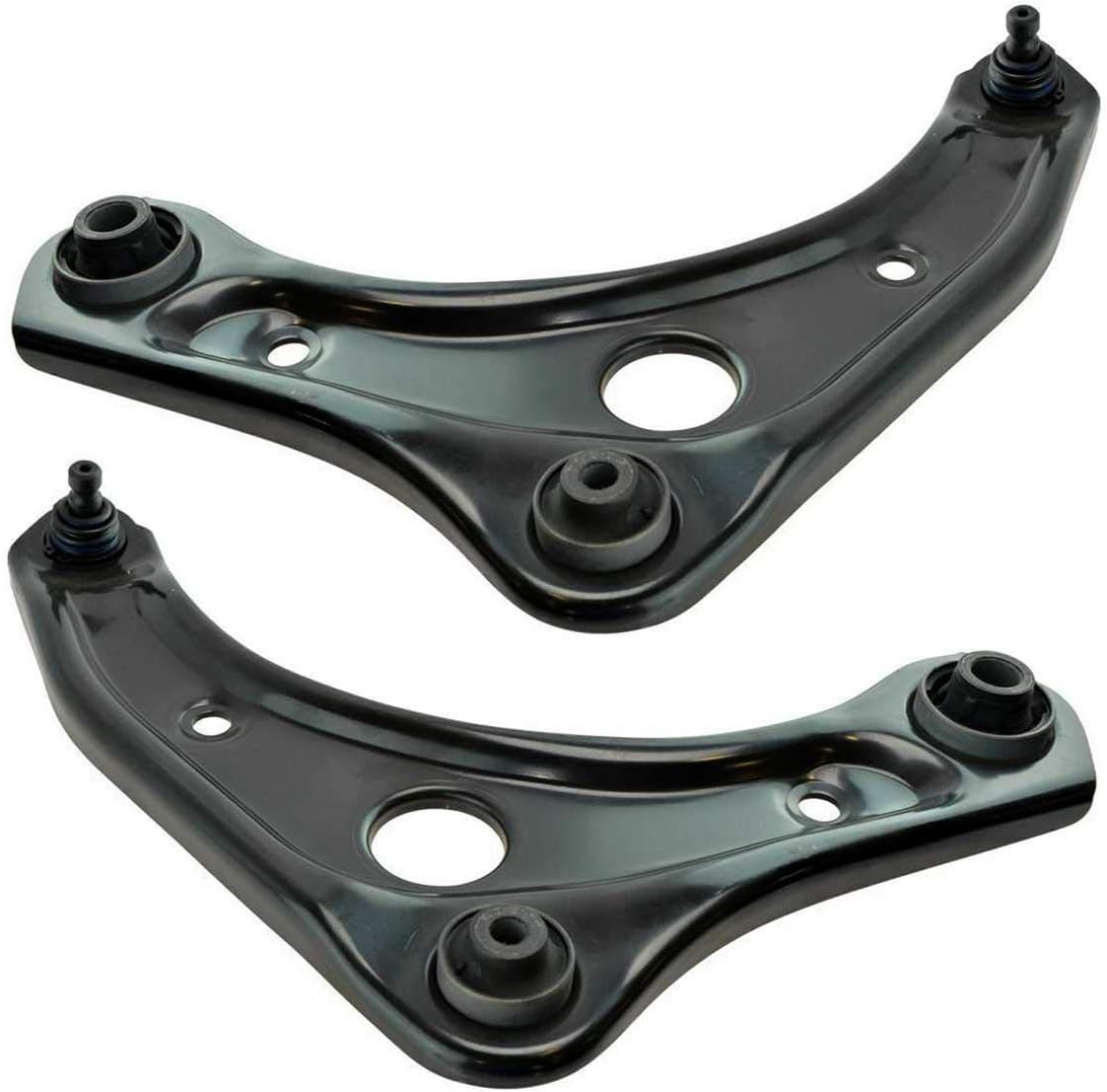 Pair of 2 Front Lower Suspension Control Arm and Ball Joint Assembly with Bushing S497