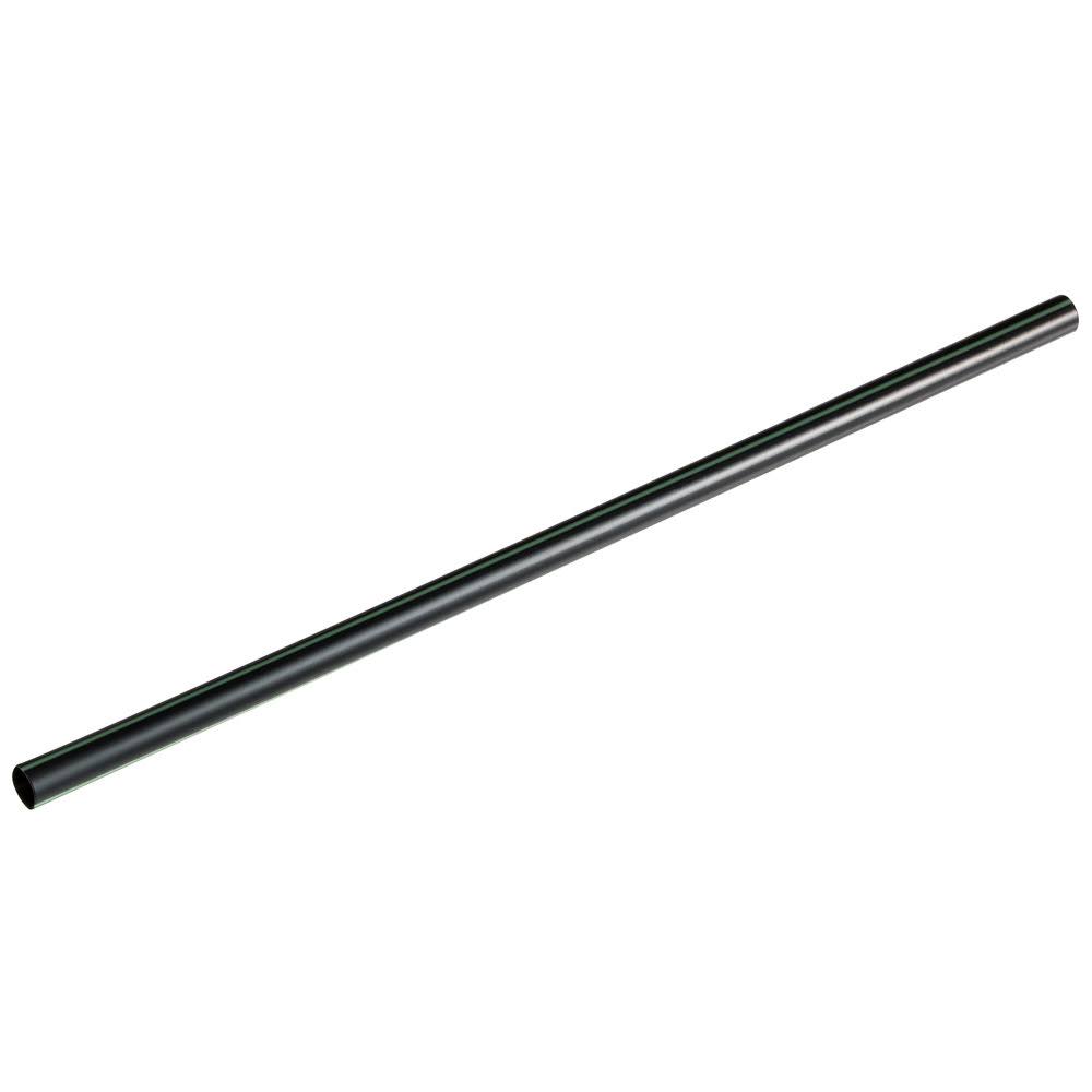 7.75x22 Black Giant Straw Unwrapped 7200 Ct Case P615042