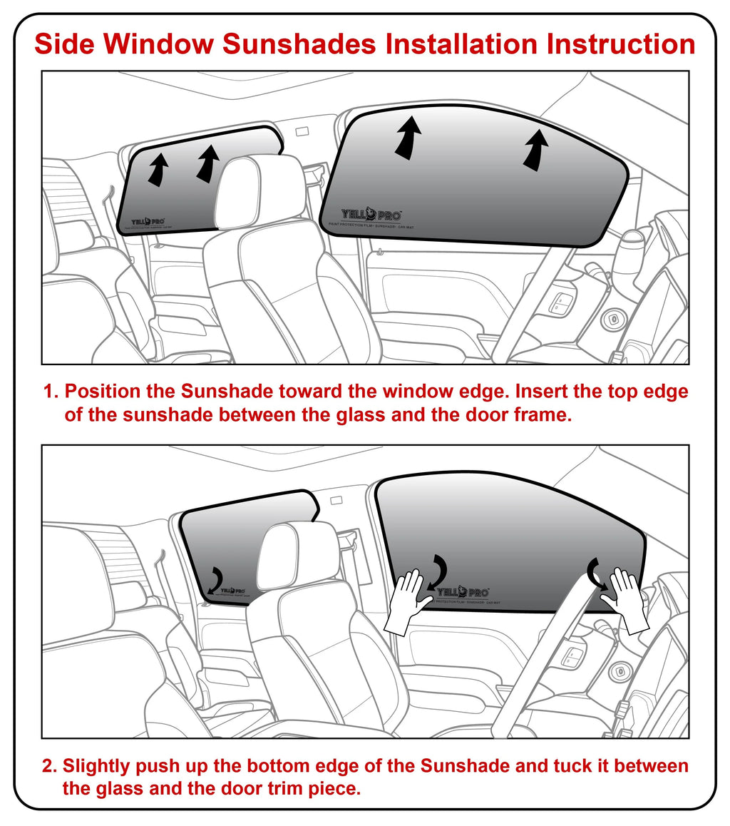 Side Window Sunshades for 2012-2016 Honda CR-V SUV (Set of 2) X818528