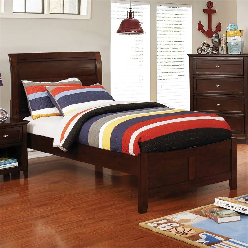 Brown Cherry Youth Full Bed W8048