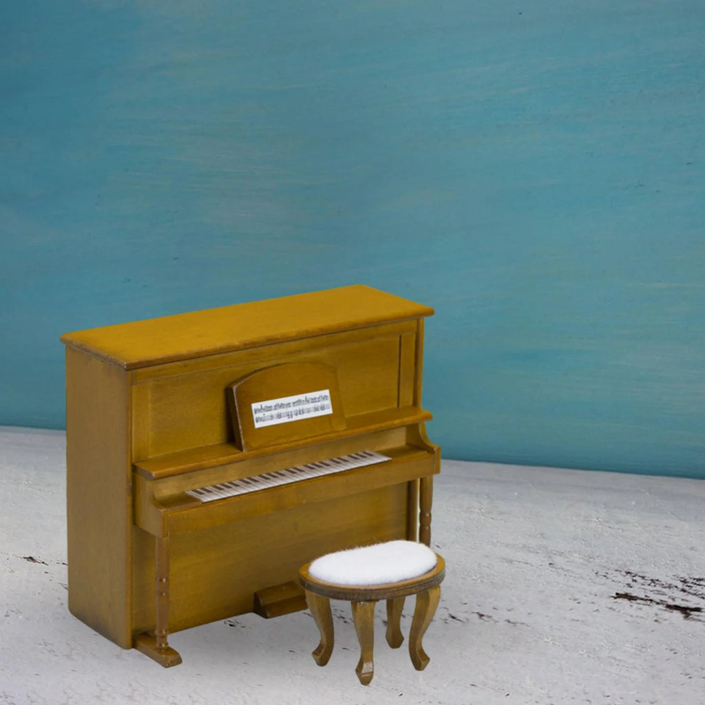 Walnut Wooden Upright Piano Model with Stool G809