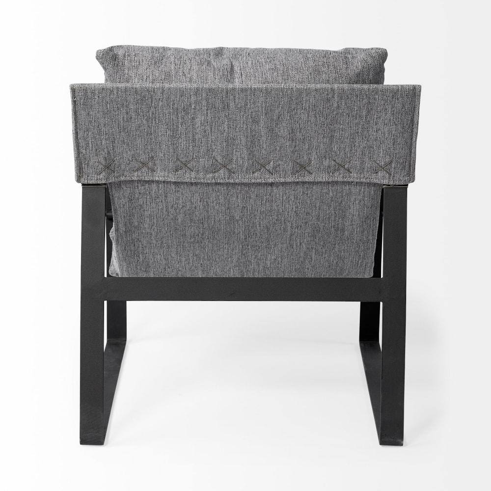Castlerock Gray Metal Frame Sling Accent Chair P45567