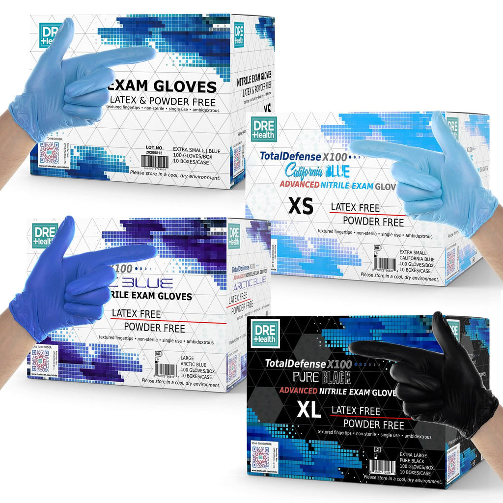 California Blue Nitrile Exam Gloves C8873