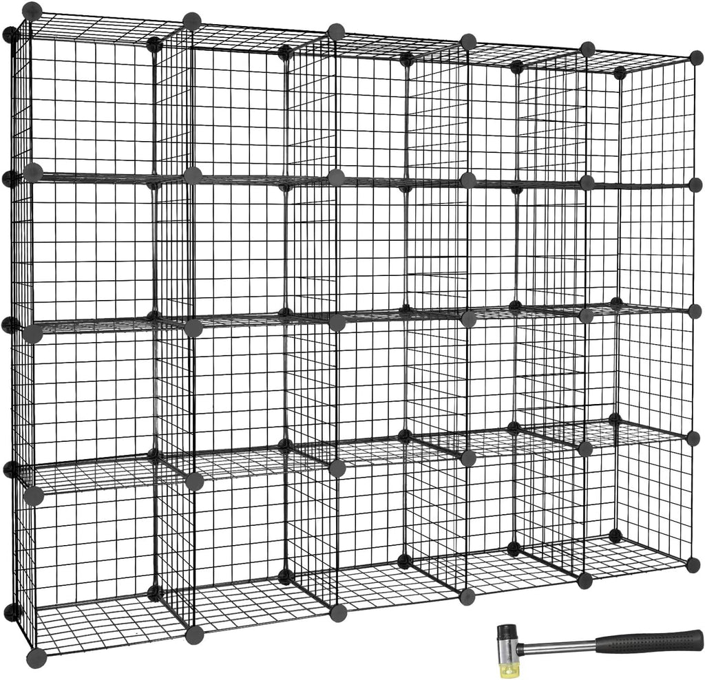 20-Cube Modular Wire Cube Storage Organizer P220641