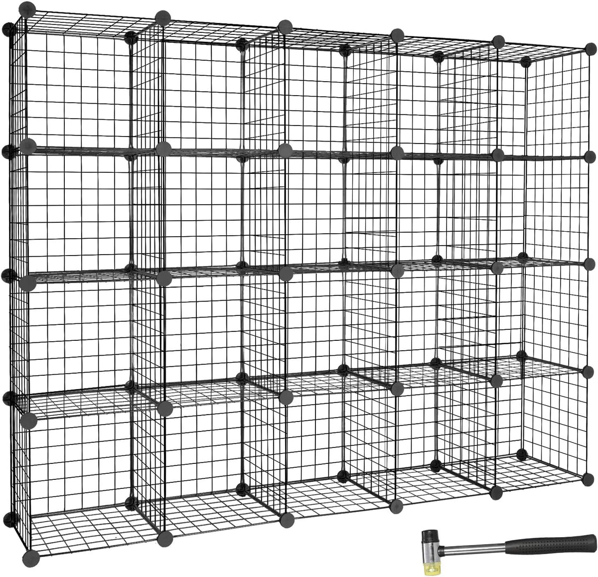 20-Cube Modular Wire Cube Storage Organizer P220641
