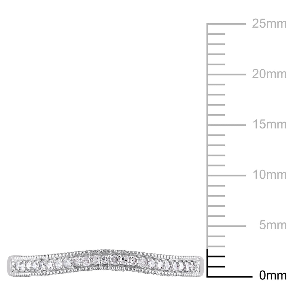 Diamond Accent Semi-Eternity Band in 10kt White Gold I778538