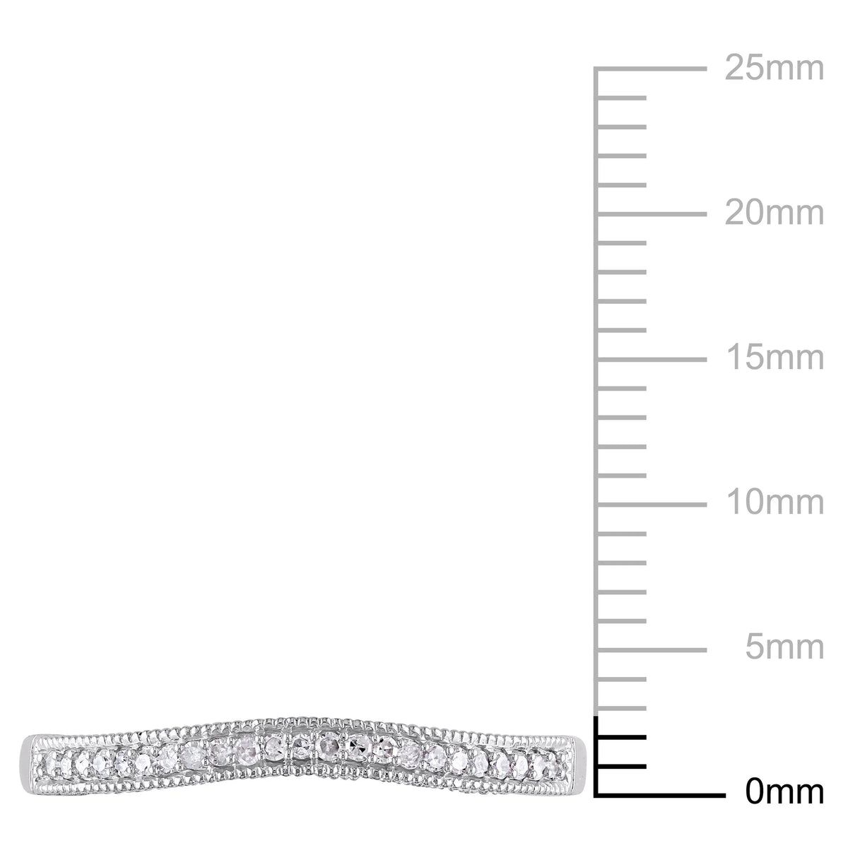 Diamond Accent Semi-Eternity Band in 10kt White Gold I778538