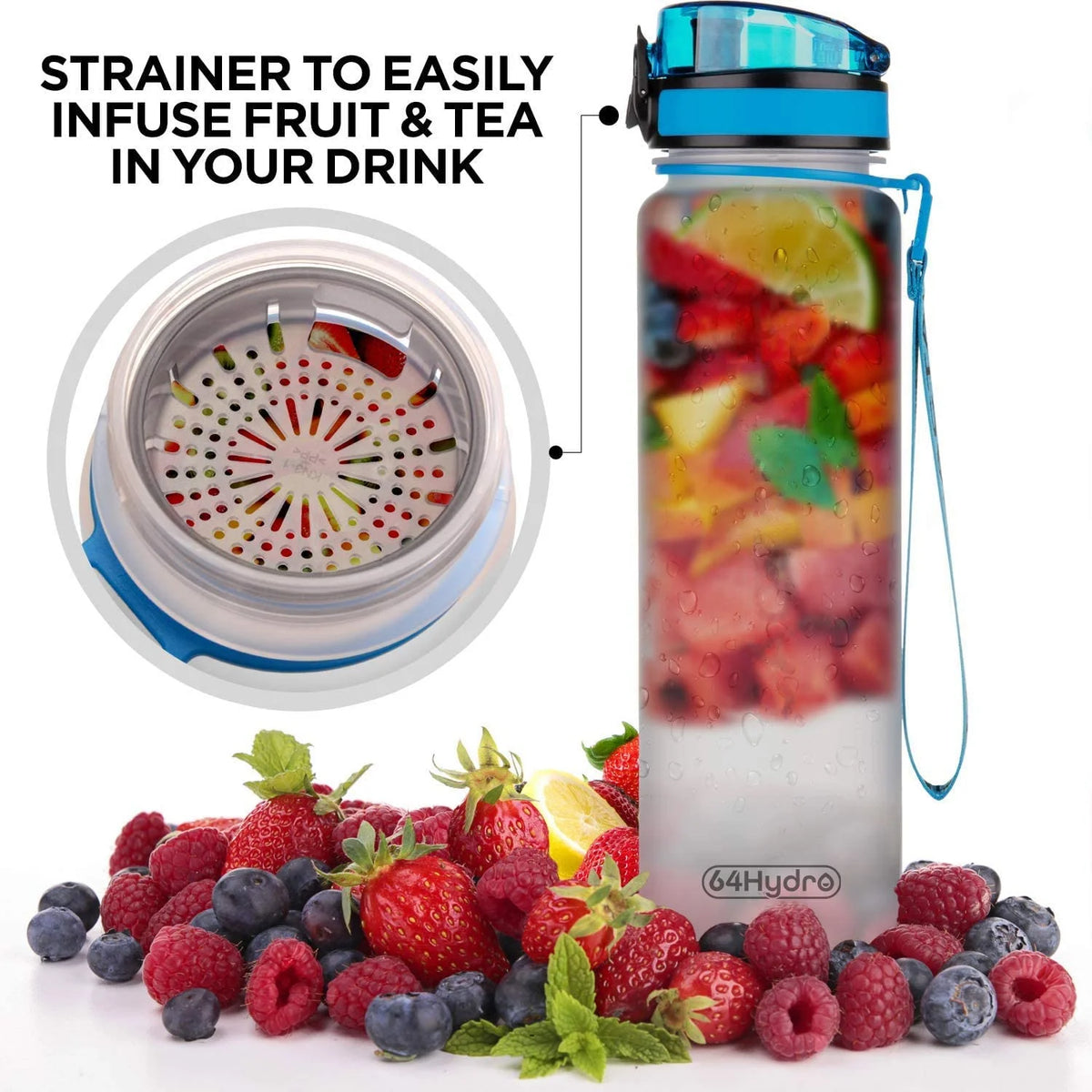 32oz Motivational Water Bottle with Time Marker K201386