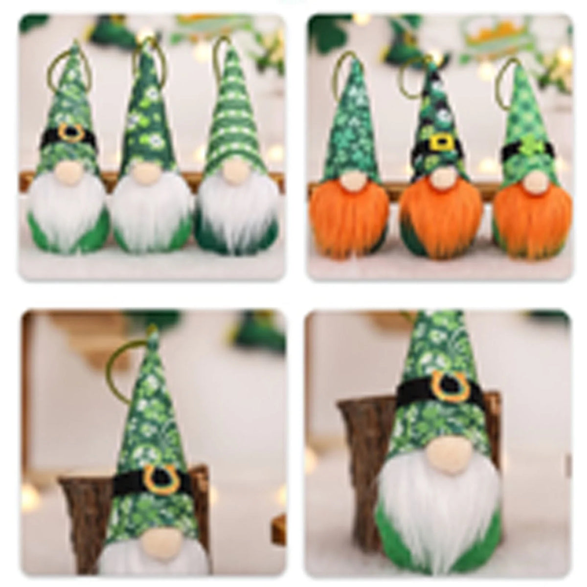 Handmade Gnome Doll Ornaments Set Z324