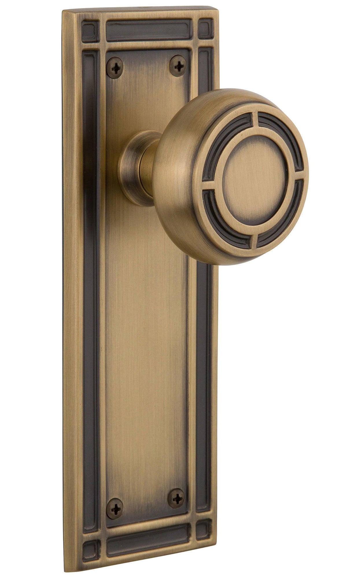 Antique Brass Mission Door Knob A577