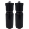 50 Strong Sports Squeeze Water Bottle 2 Pack - 22 oz. BPA Free Easy Open Push/Pull Cap - Fits in Most Bike Cages F5809