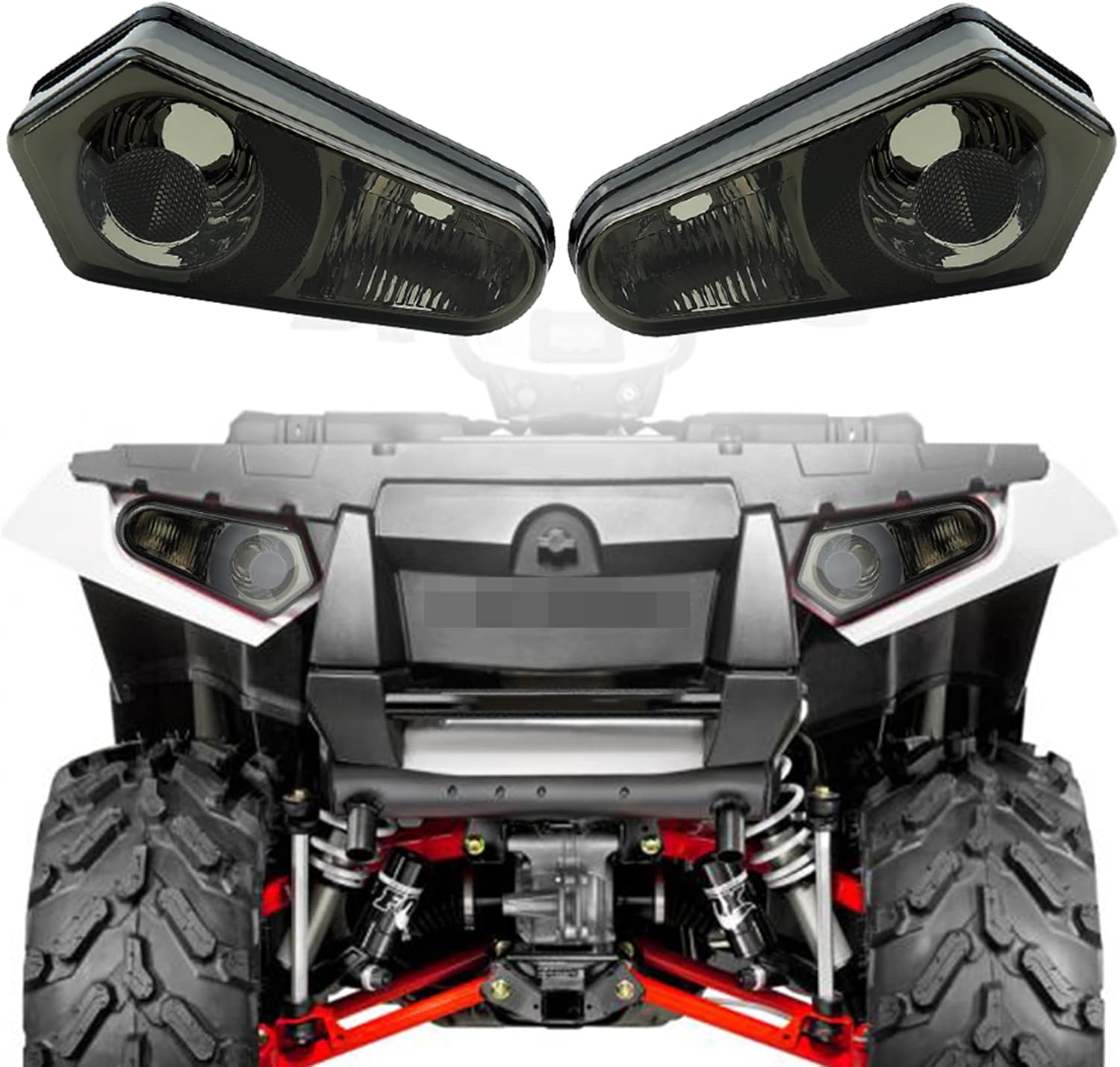 Taillight Housing Assembly Pack of 2 Red Q15976