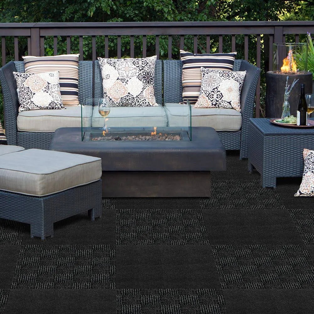 Ocean Blue Crochet Rug V413037