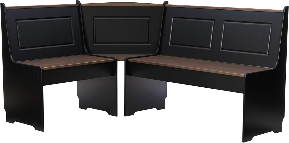 Black and Pecan Breakfast Dining Set O979