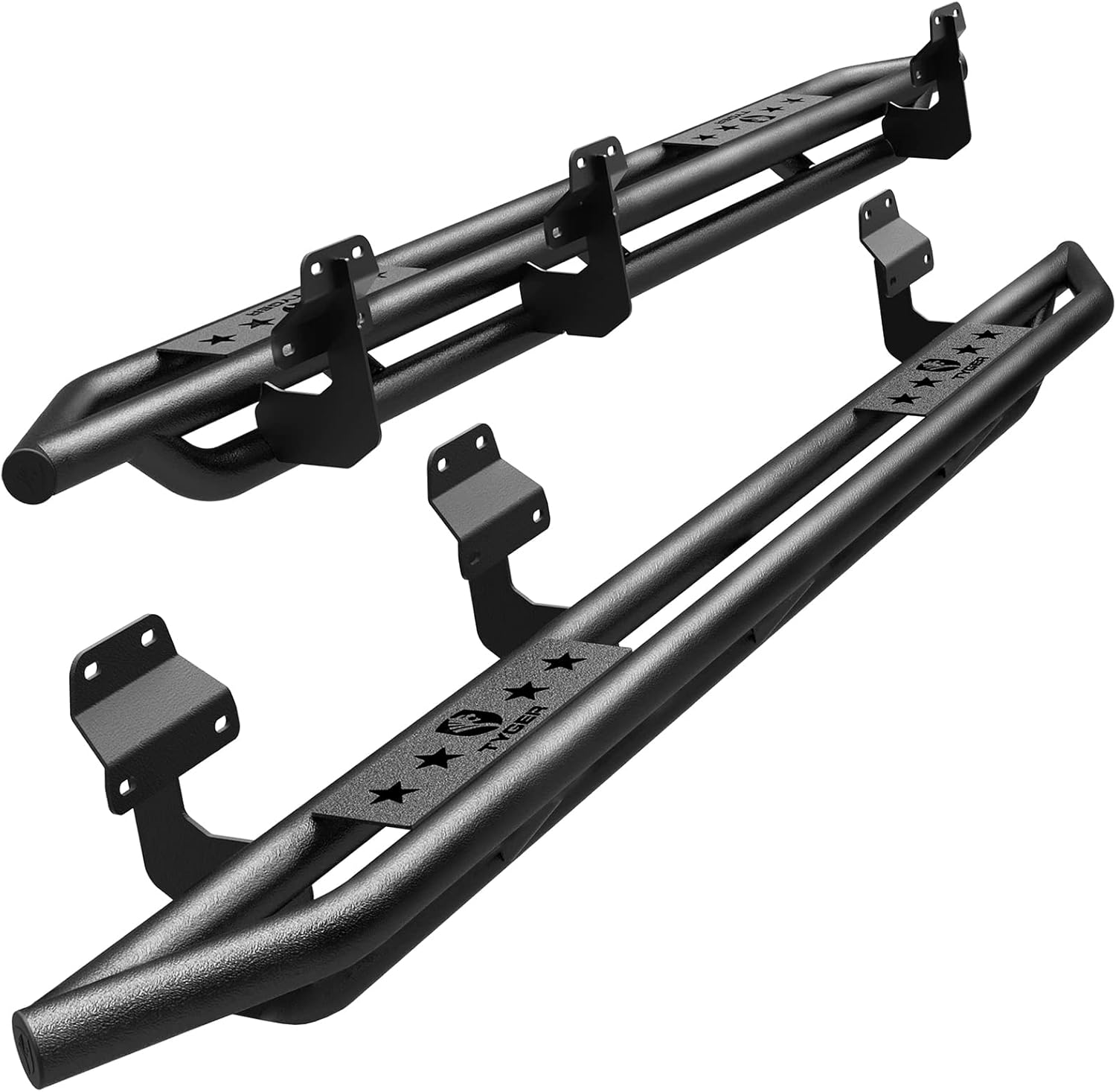 Textured Black Side Step Rails Z10953