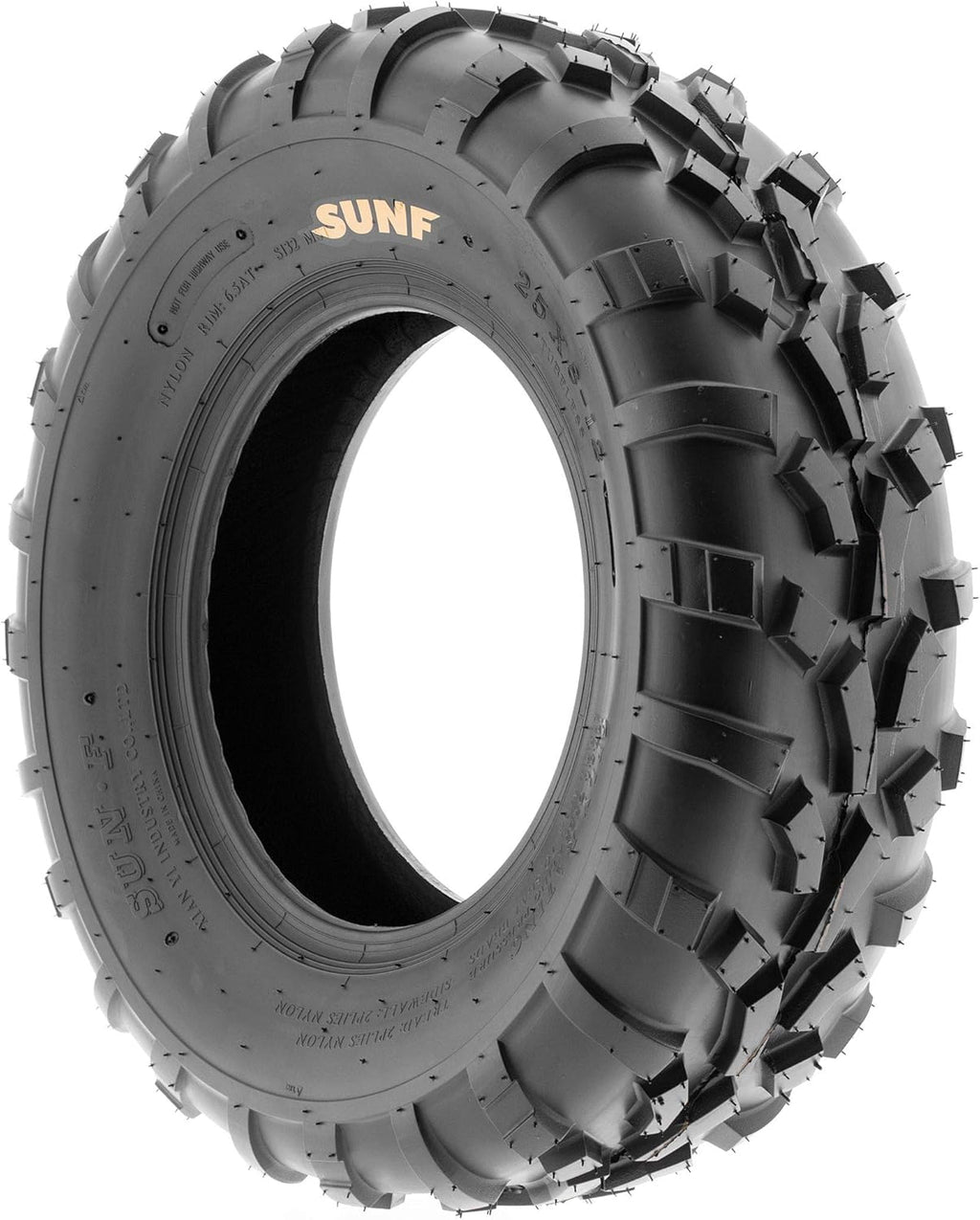 Pair of 2 25x8-12 ATV/UTV Off-Road Tires, 6PR, Directional Knobby Tread A914564