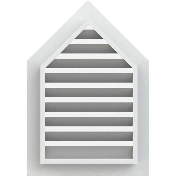 PVC Peaked Top Gable Vent P78752