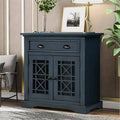 Antique Navy 2 Door Accent Cabinet I5468
