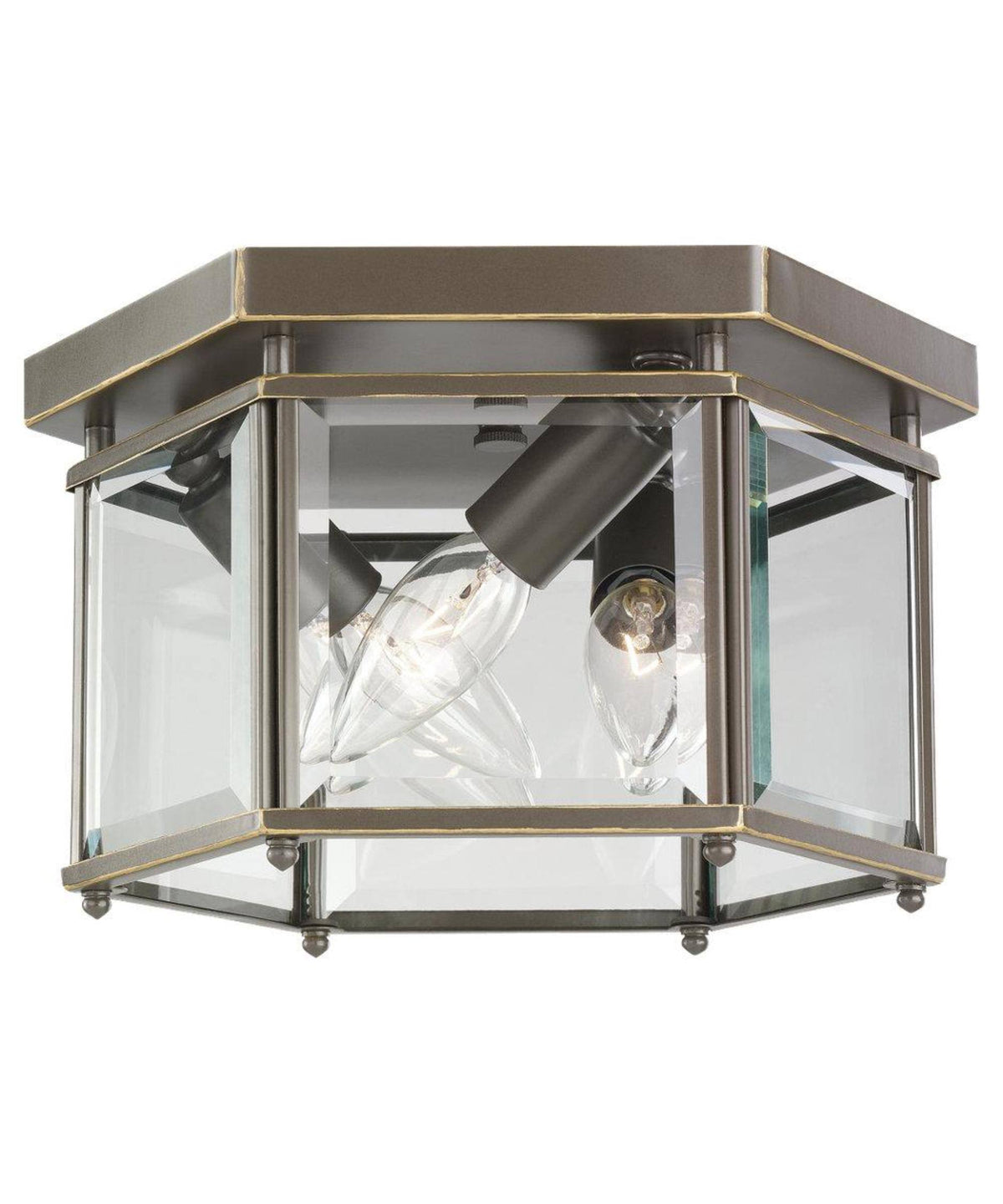 Three Light Ceiling Flush Mount H420