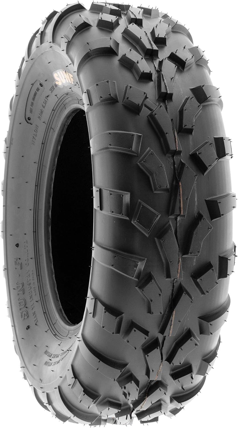 Pair of 2 25x8-12 ATV/UTV Off-Road Tires, 6PR, Directional Knobby Tread A914564