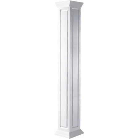 6 inchw x 60 in Craftsman Classic Square Column with Crown Capital and Crown Base C245765