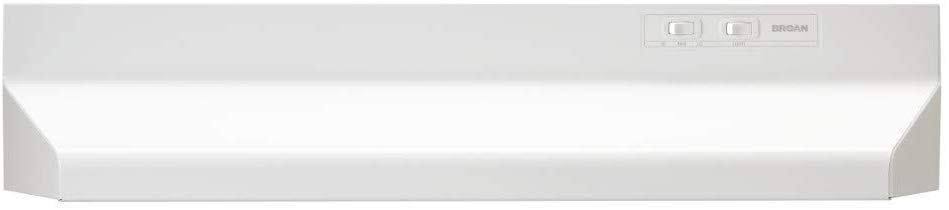 White Range Hood Insert with Light L9346