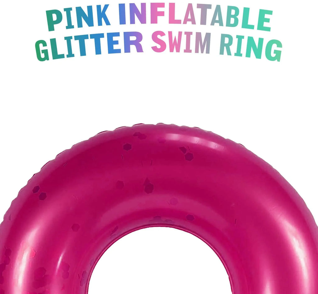 Pink Glitter Inflatable Pool Float M15712