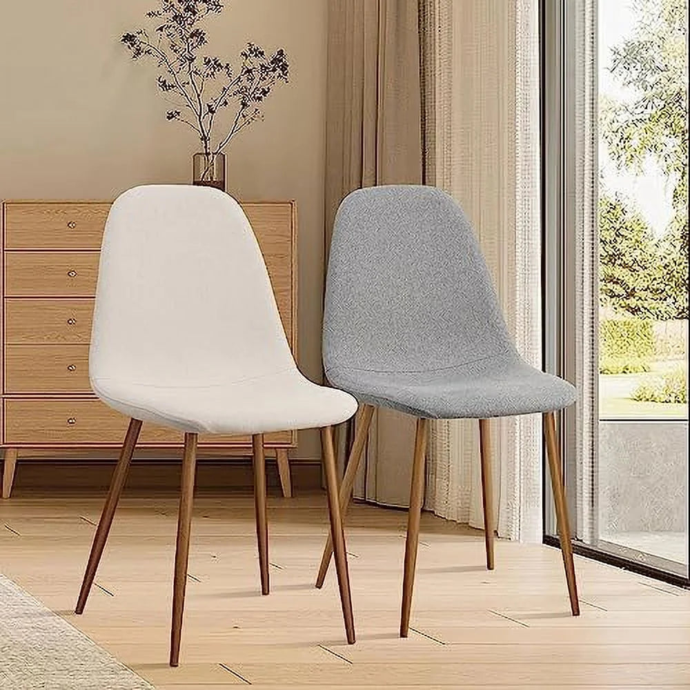 Dining Chairs Set of 4 PU Faux Leather with Metal Legs Q5934