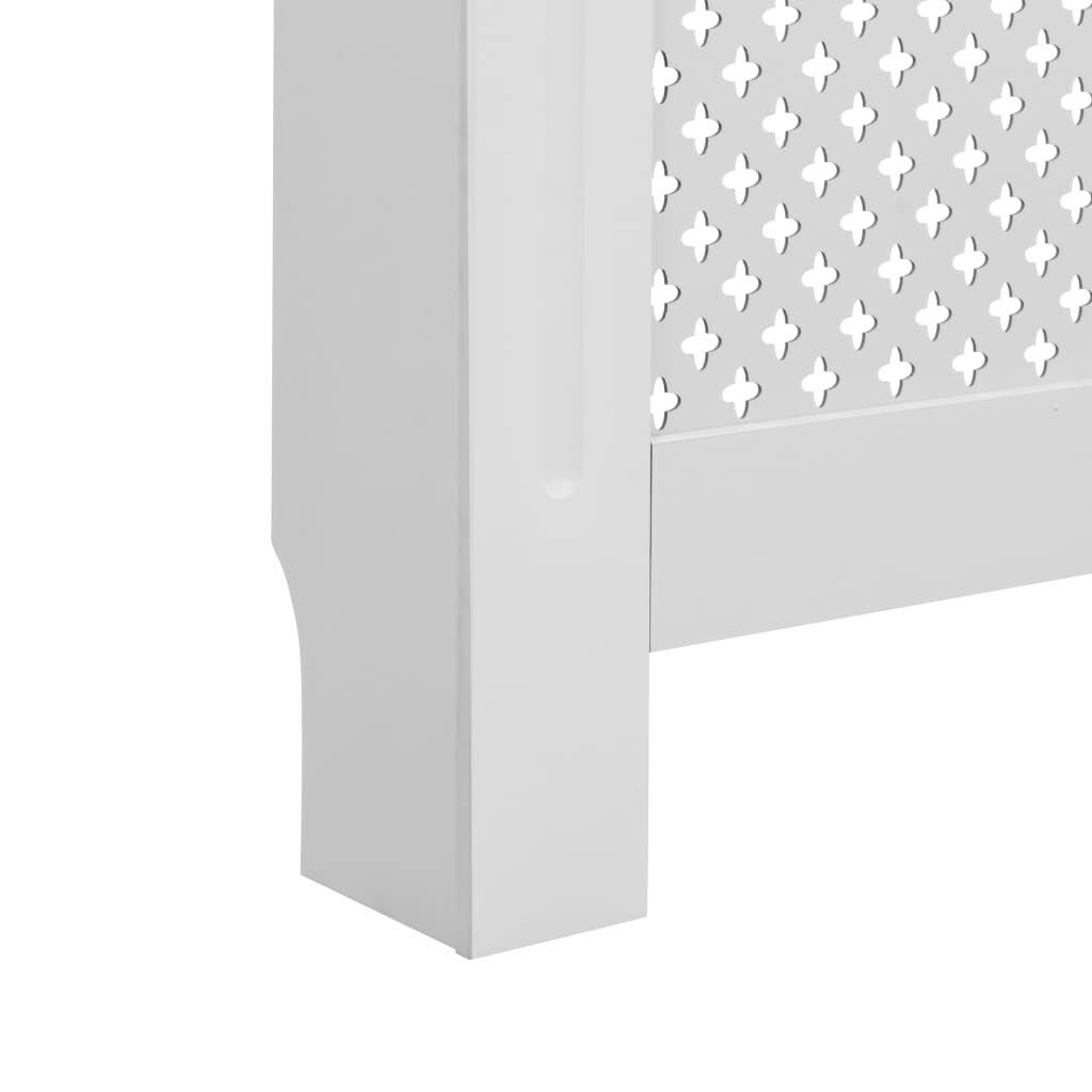 White MDF Radiator Cover D79605