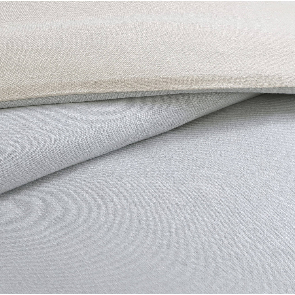 Washed Cotton Reversible Duvet Cover Set R7260