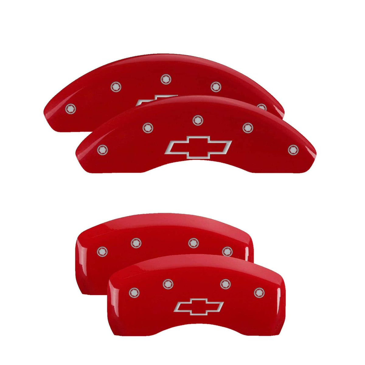 Red Front & Rear Brake Caliper Covers Set K209