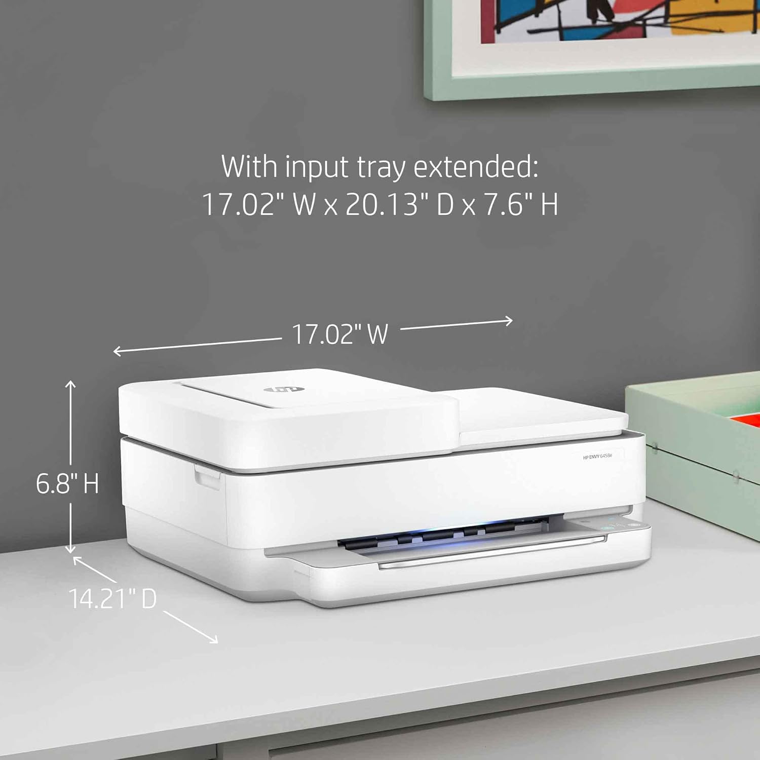 White All-in-One Wireless Color Inkjet Printer O73589