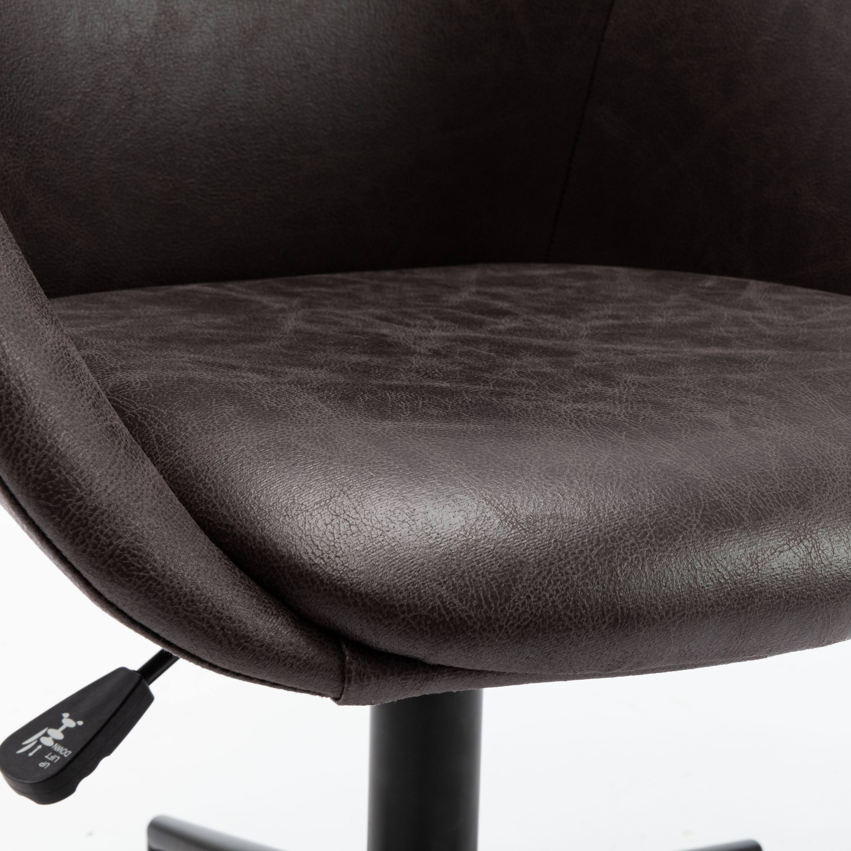 Modern Barrel Shaped Adjustable Swivel Office Chair - Black M194462