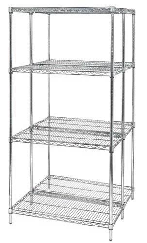 Chrome Wire Shelving Unit B3616