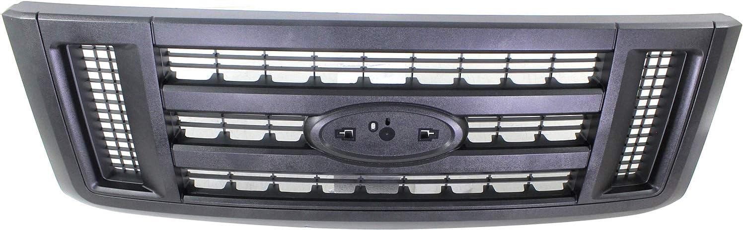Black Plastic Grille Assembly for Ford E-350 Super Duty I114841