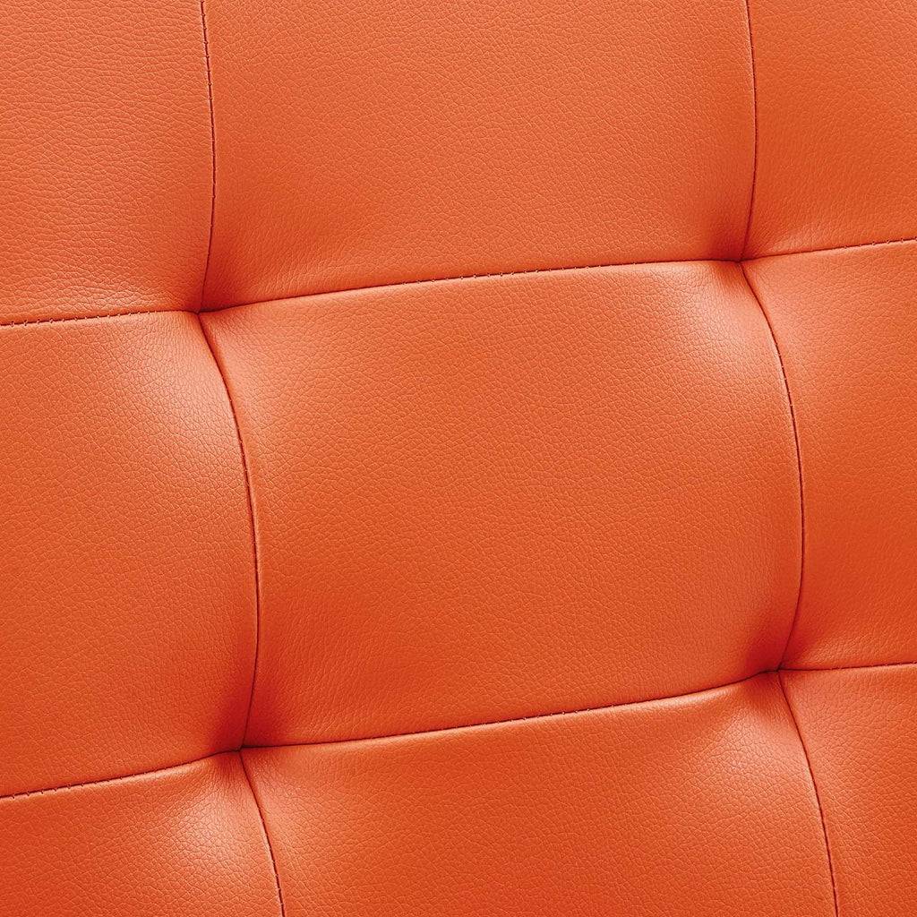 Orange Armless Mid Back Office Chair I698