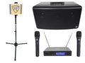 Bluetooth Karaoke Machine System with Stand and 2 Wireless Mics L463