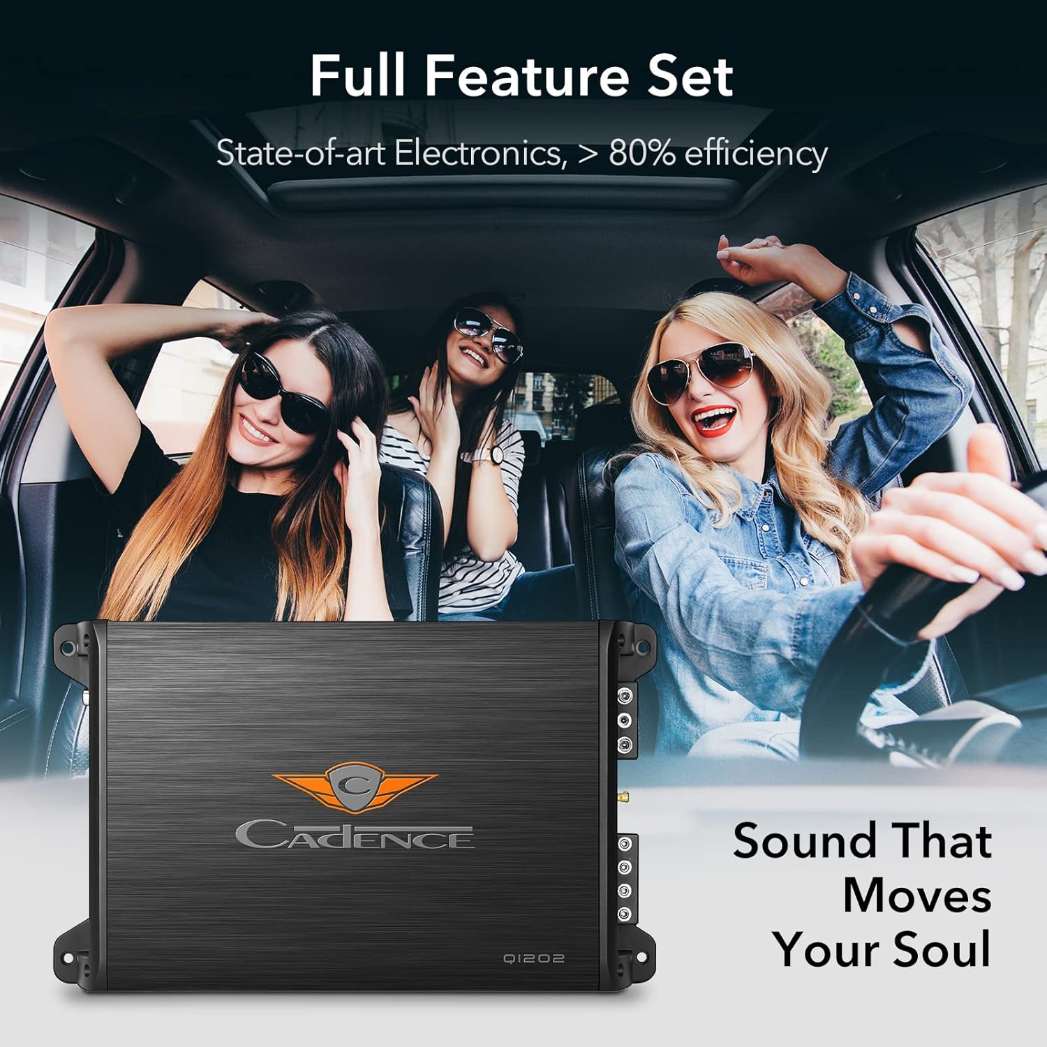 300 Watts Max Power 2 Channel Car Amplifier U116