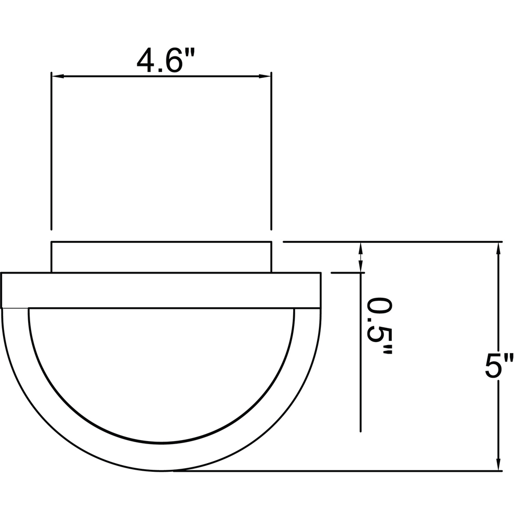 White Marine Grade LED Bulkhead L391