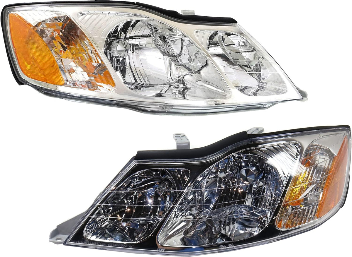 Headlight Assembly Set of 2 Halogen T5220
