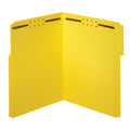Yellow Letter Size Fastener File Folders, Pack Of 50 I8354