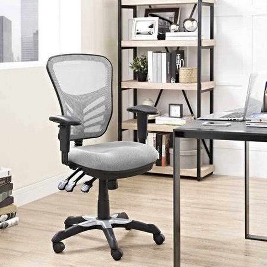Gray Mesh Desk Chair C744