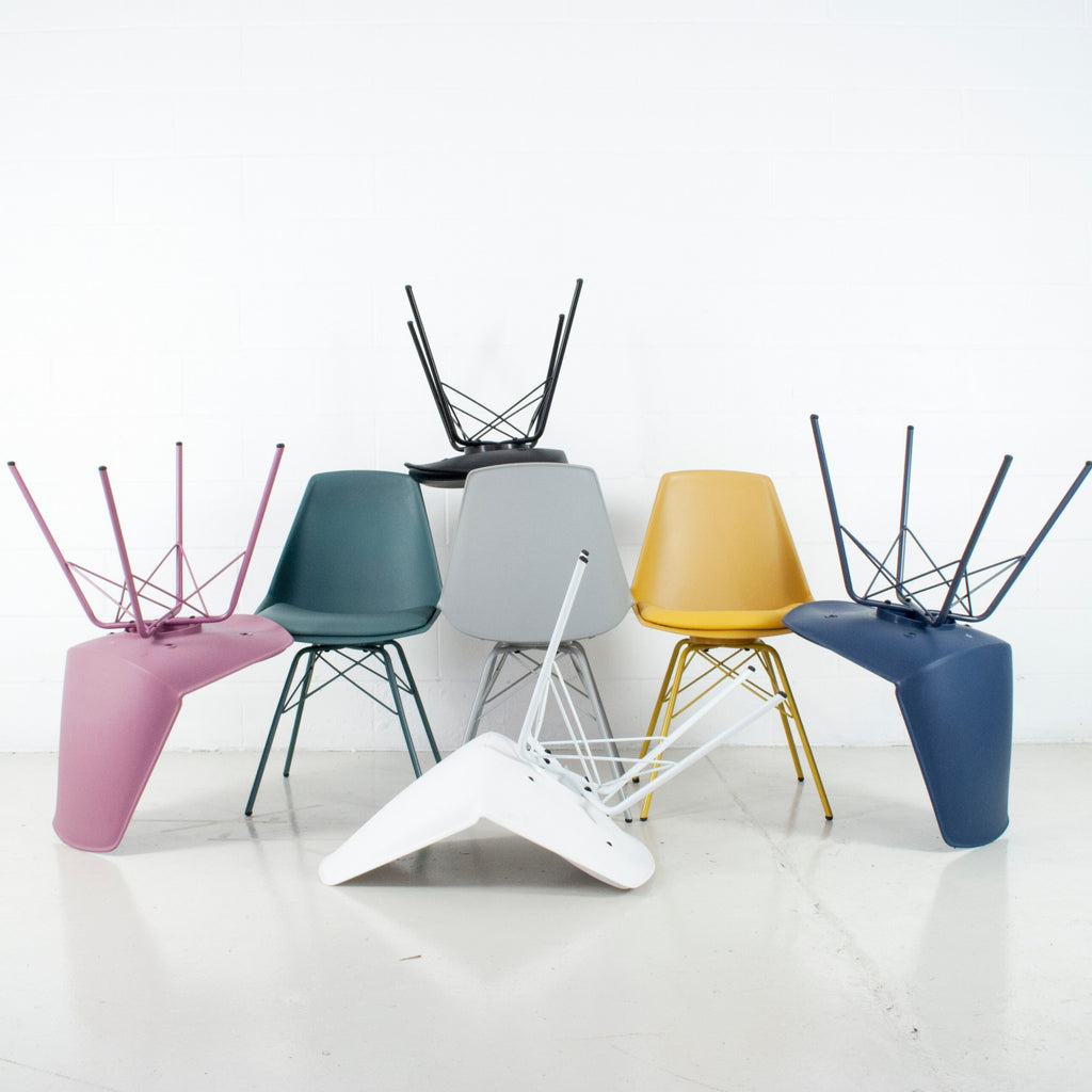 Rose Pink Mid-century Modern Eiffel Style Chair (Set of 4) U951
