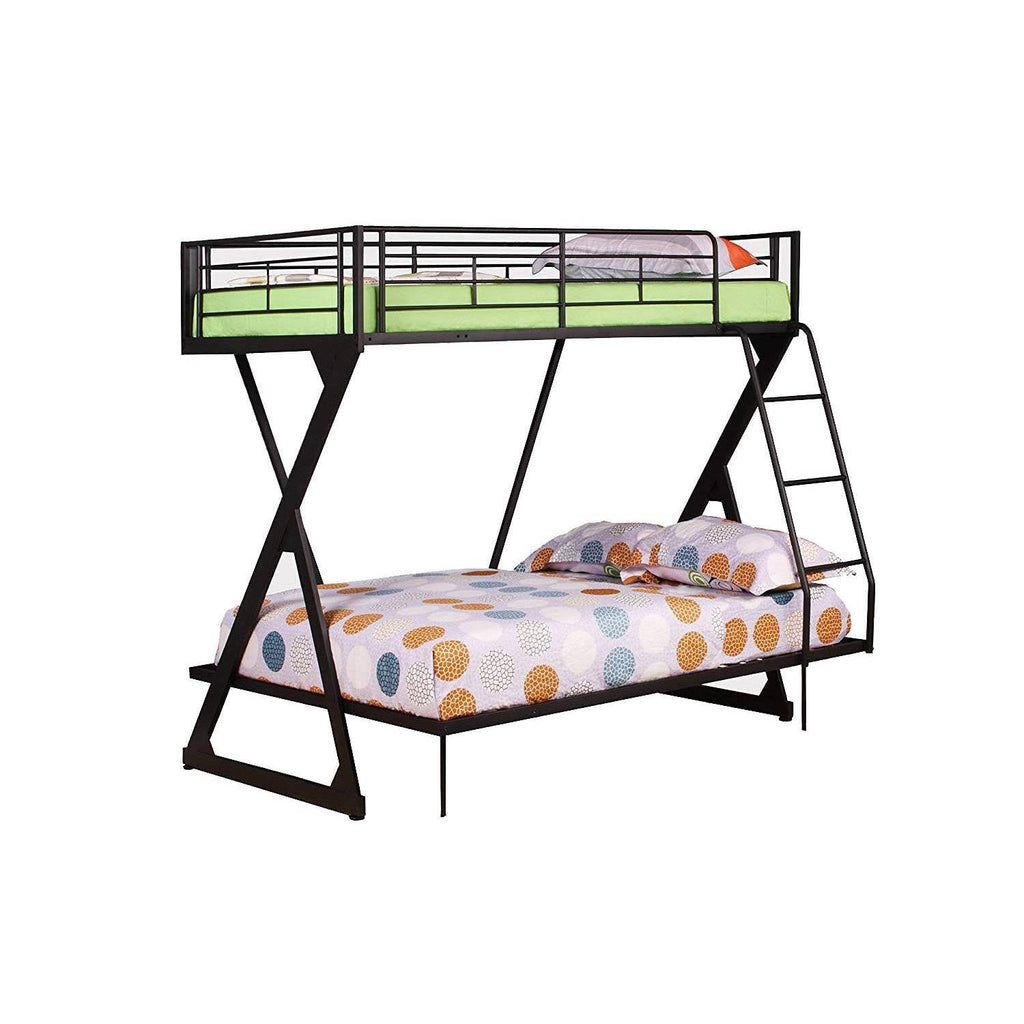 Metal Twin/Full Bunk Bed W5722