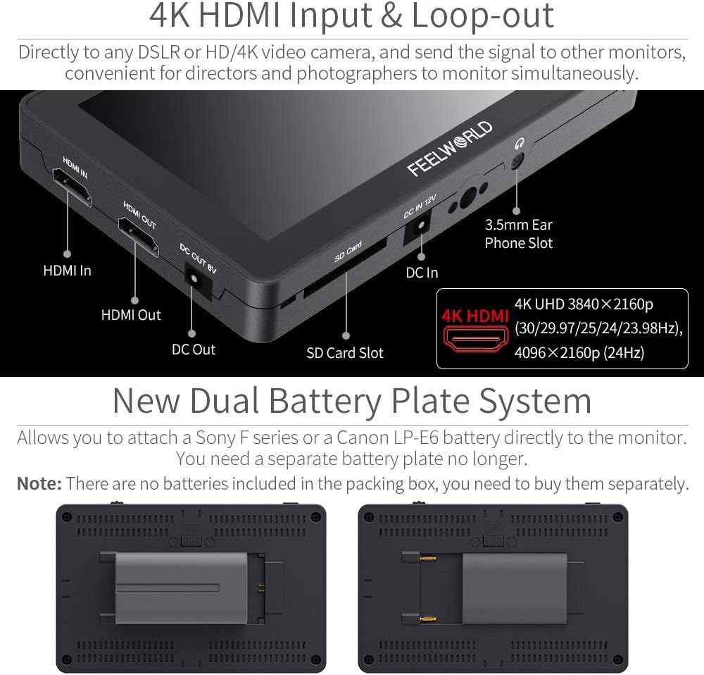 5.5 Inch Touch Screen Field Monitor with 4K HDMI Q558710